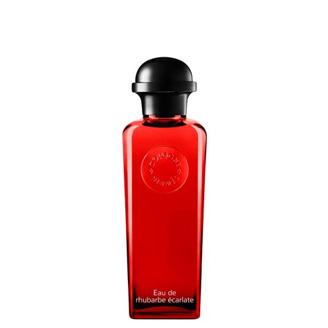 eau de rhubarbe ecarlate hermes femme|Hermes perfume red bottle.